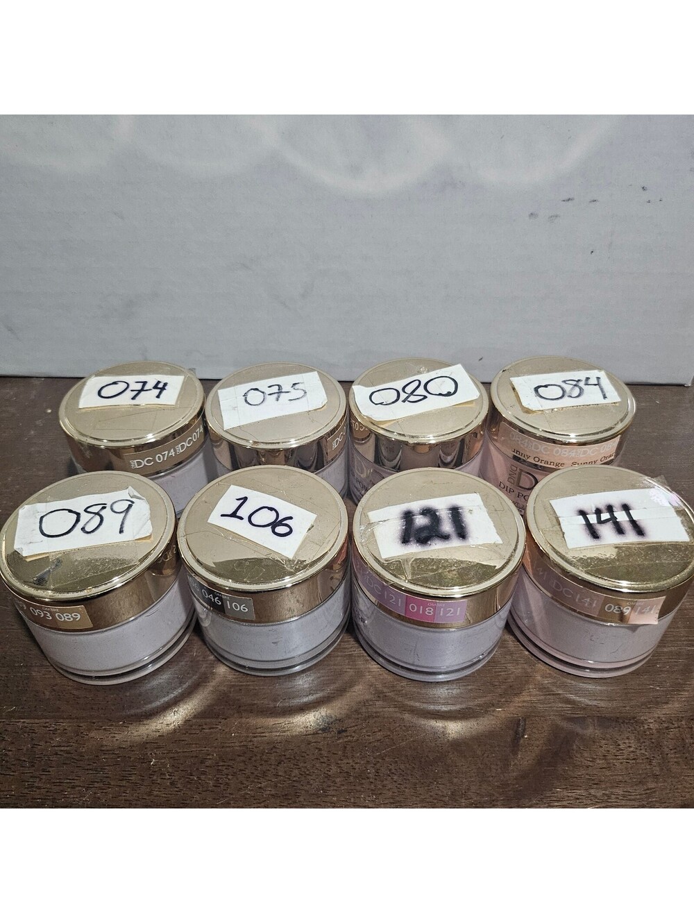 Lot of 8 Sealed DND Dip Powder Nail Colors - Variety of Shades - Picture 2 of 7